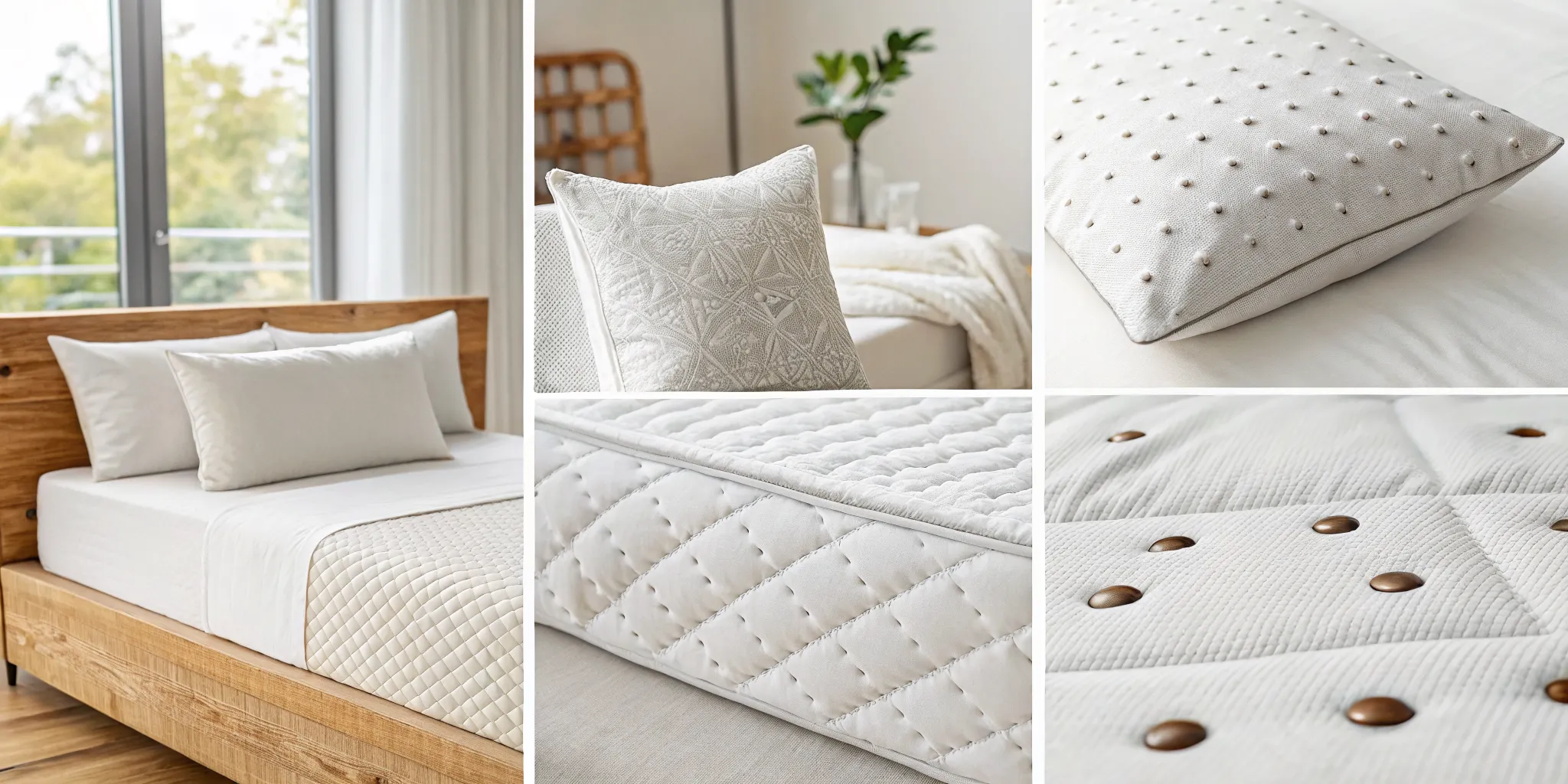 Dark spots and blood stains on a mattress are early signs of bed bugs.