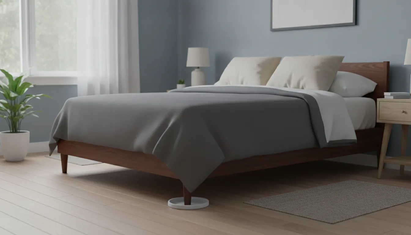 Clean bedroom ready for post-treatment bed bug monitoring